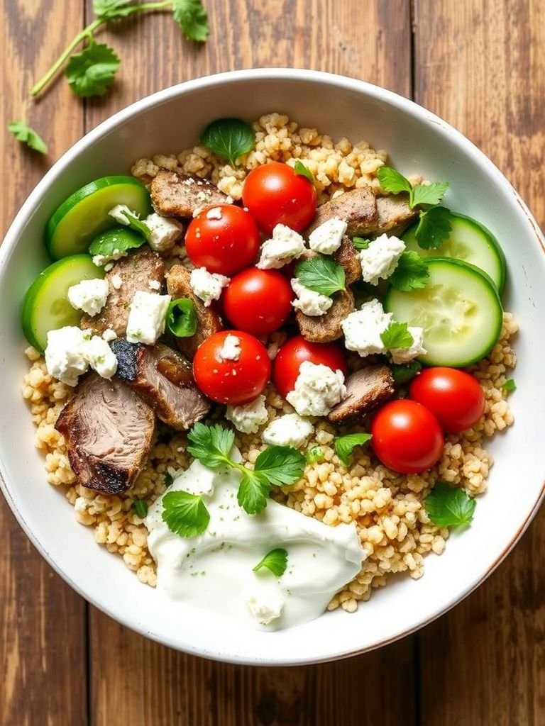 Mediterranean Pork Shoulder Bowl