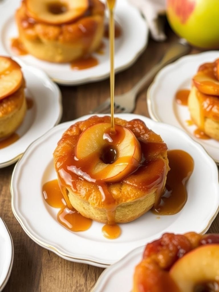 Mini Apple Upside-Down Cakes