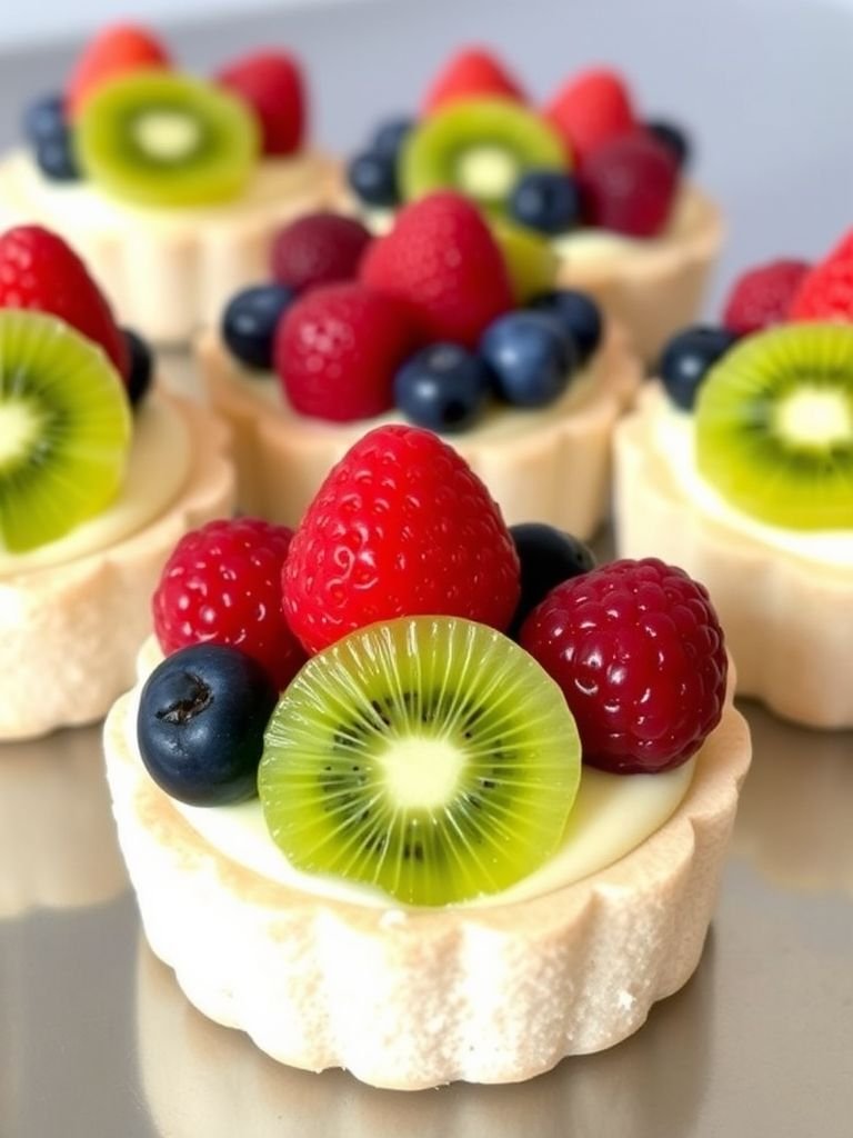 Mini Fruit Tarts (with Cake Base)