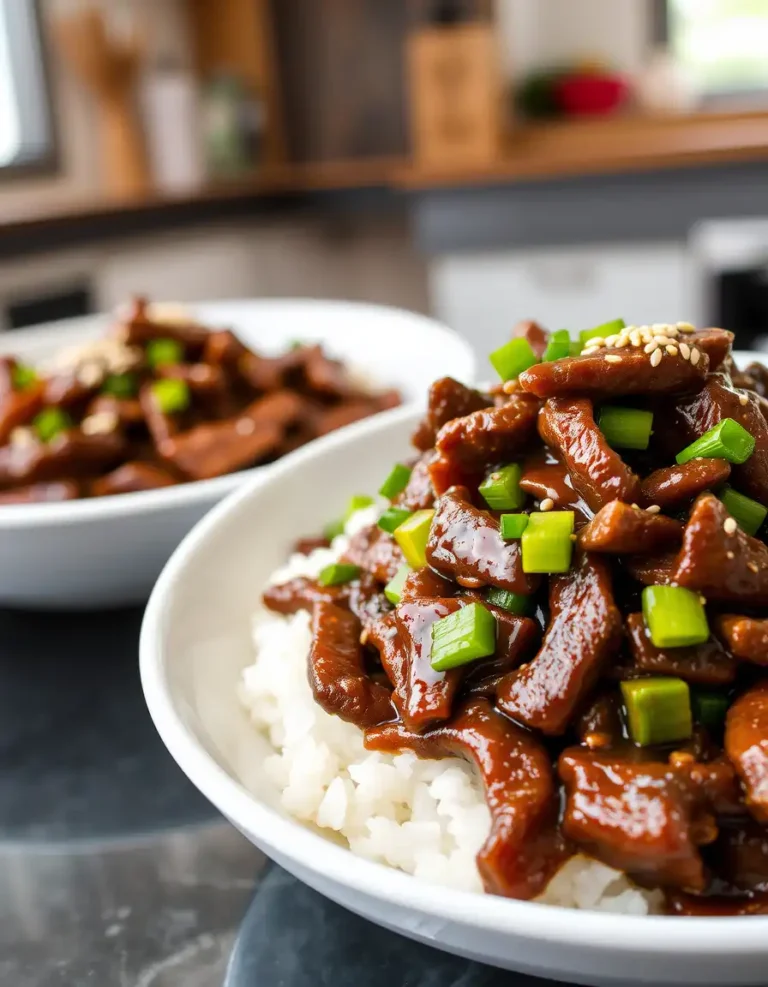 Mongolian Beef with Round Steak
