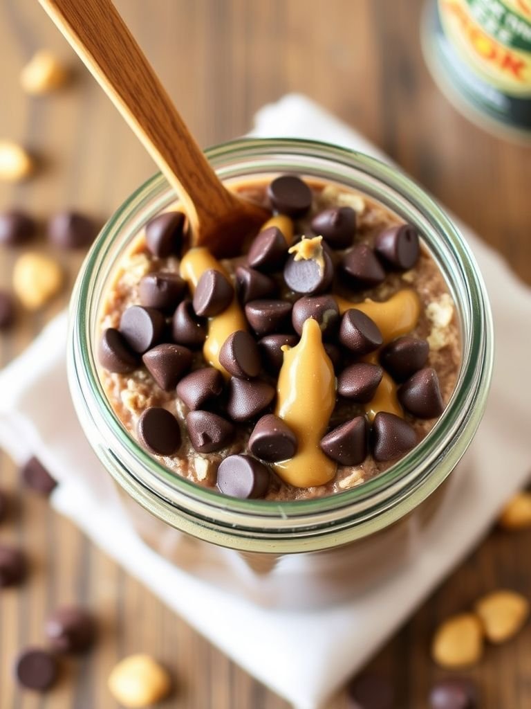 Peanut Butter Chocolate Overnight Oats