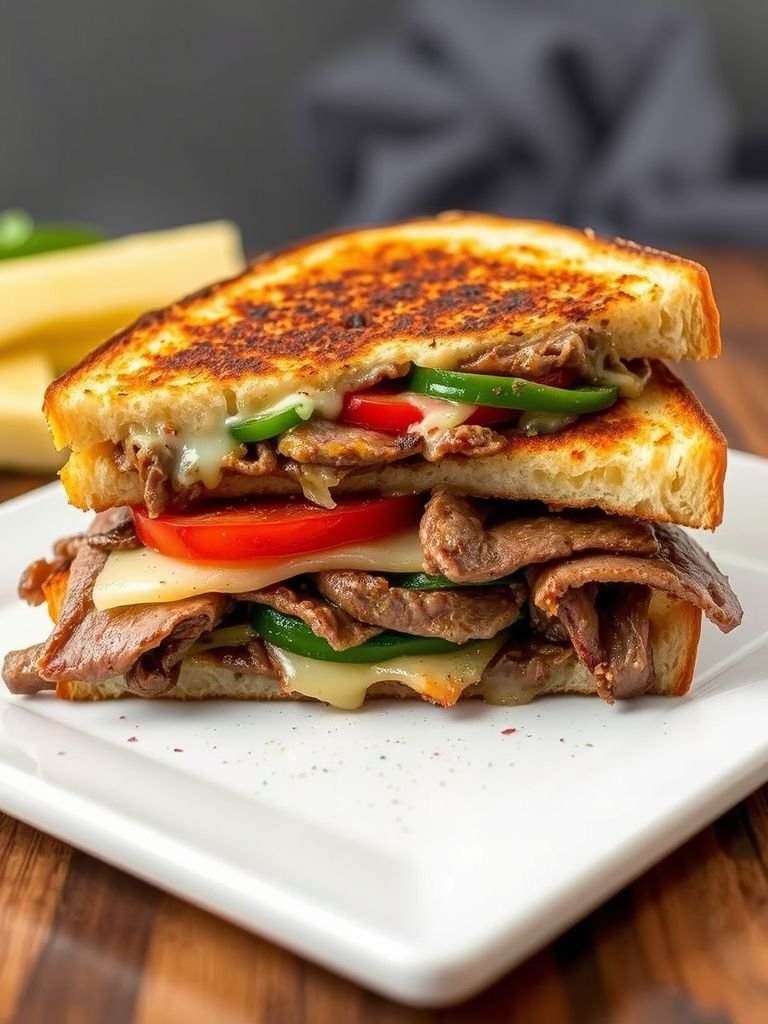 Philly Cheesesteak Grilled Cheese