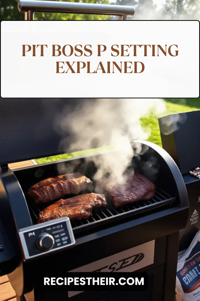 Pit Boss P Setting Explained Mastering Your Pellet Grill for Perfect
