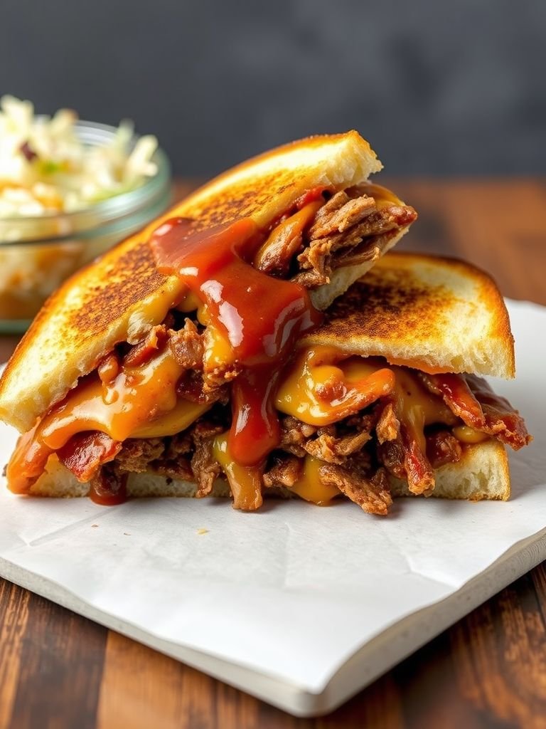 Pulled Pork Grilled Cheese