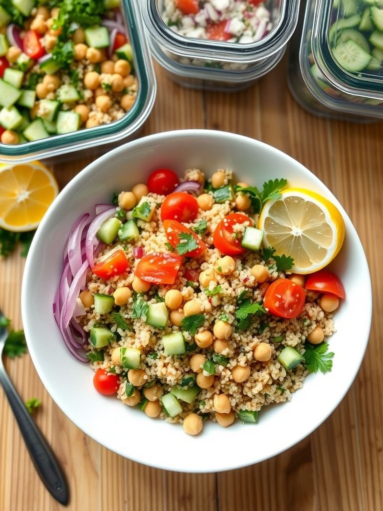 Quinoa Chickpea Salad (Meal Prep Friendly)