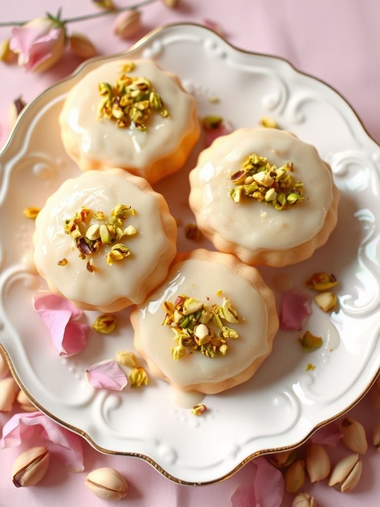 Rosewater Pistachio Cookies