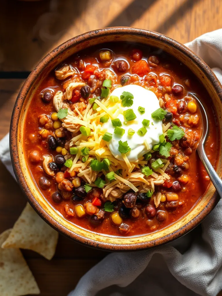 Rotisserie Chicken Chili