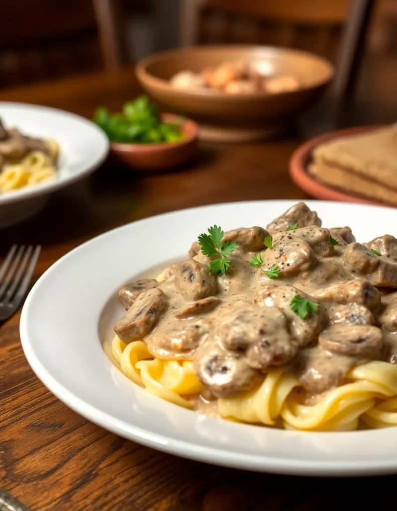 Round Steak Stroganoff