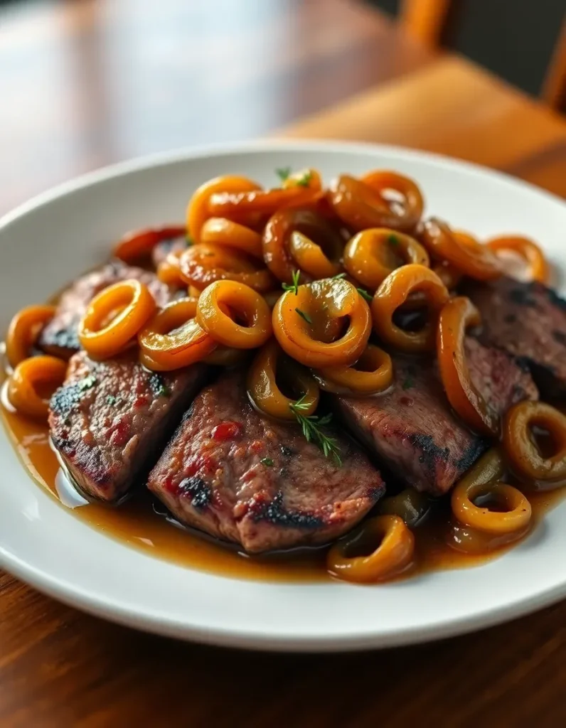 Round Steak and Onions