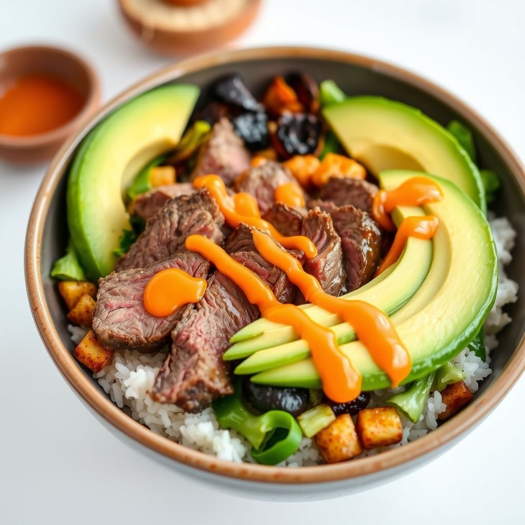 Skirt Steak Rice Bowls