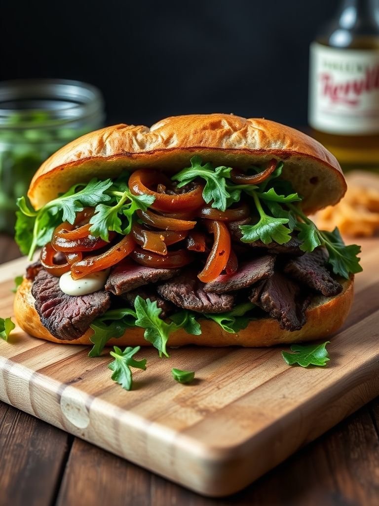 Skirt Steak Sandwich