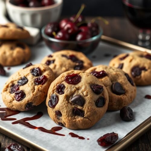 Sour Cherry and Dark Chocolate Cookies
