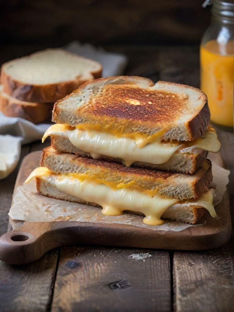 Triple Cheese Grilled Cheese