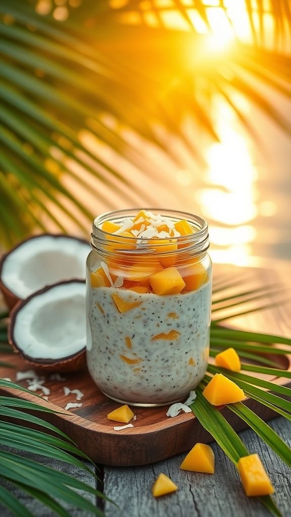 Tropical Coconut Mango Oats