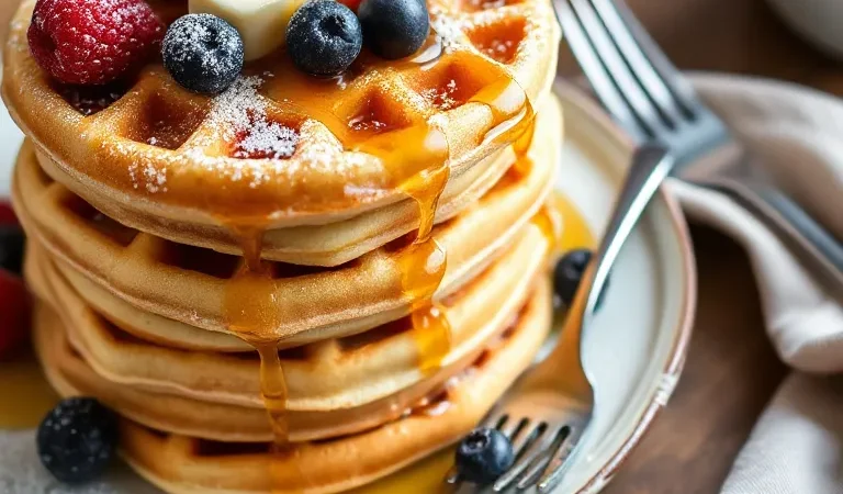Homemade Waffle Recipe: Light, Fluffy & Irresistibly Delicious