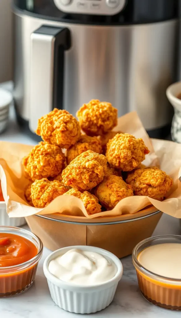 Air Fryer Chicken Popcorn