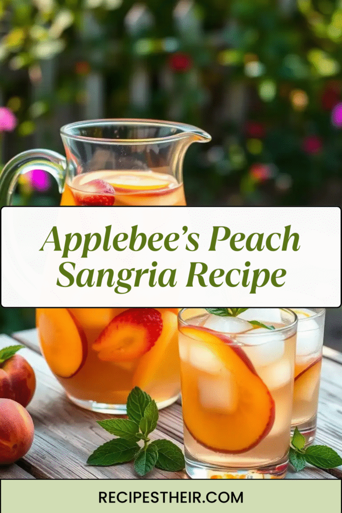 Applebee’s Peach Sangria Recipe