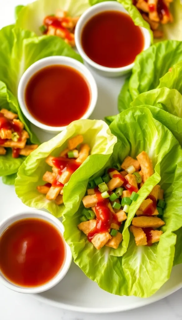 Asian Chicken Lettuce Wraps