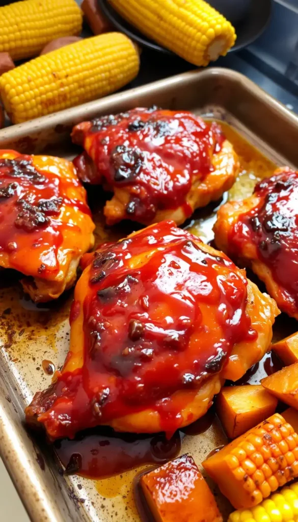Baked BBQ Chicken Thighs