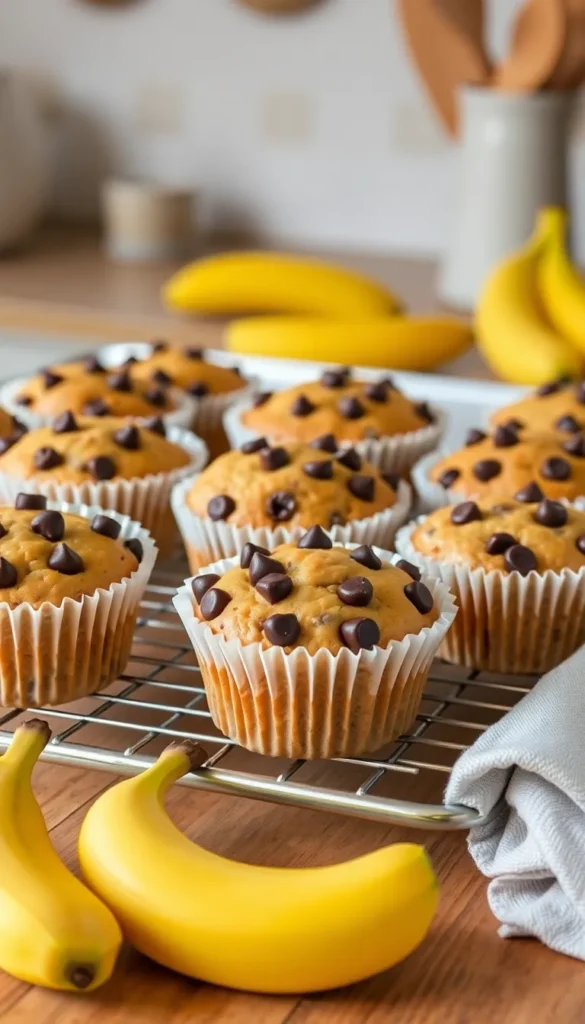 Banana Chocolate Chip Muffins
