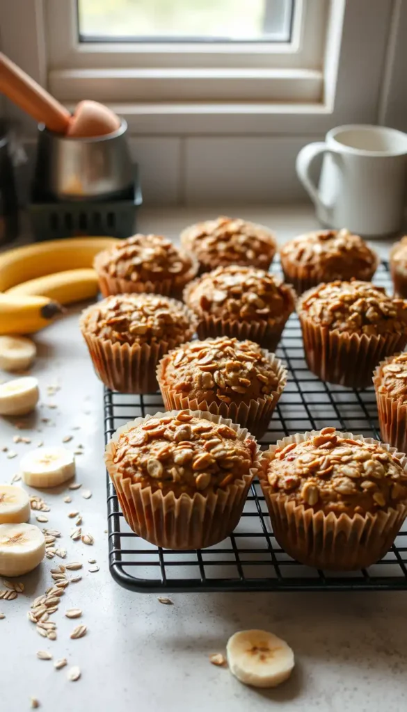 Banana Oat Muffins
