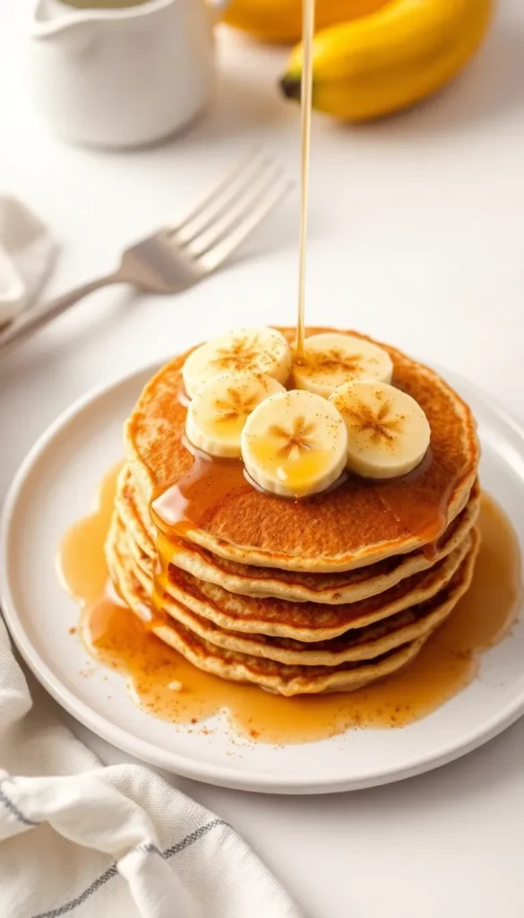 Banana Oat Pancakes