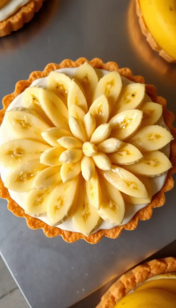 Banana Tart with Cream Cheese