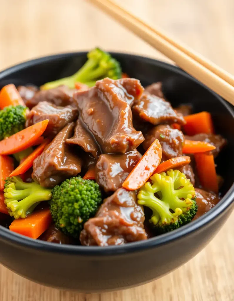 Beef Stir Fry with Broccoli and Carrots