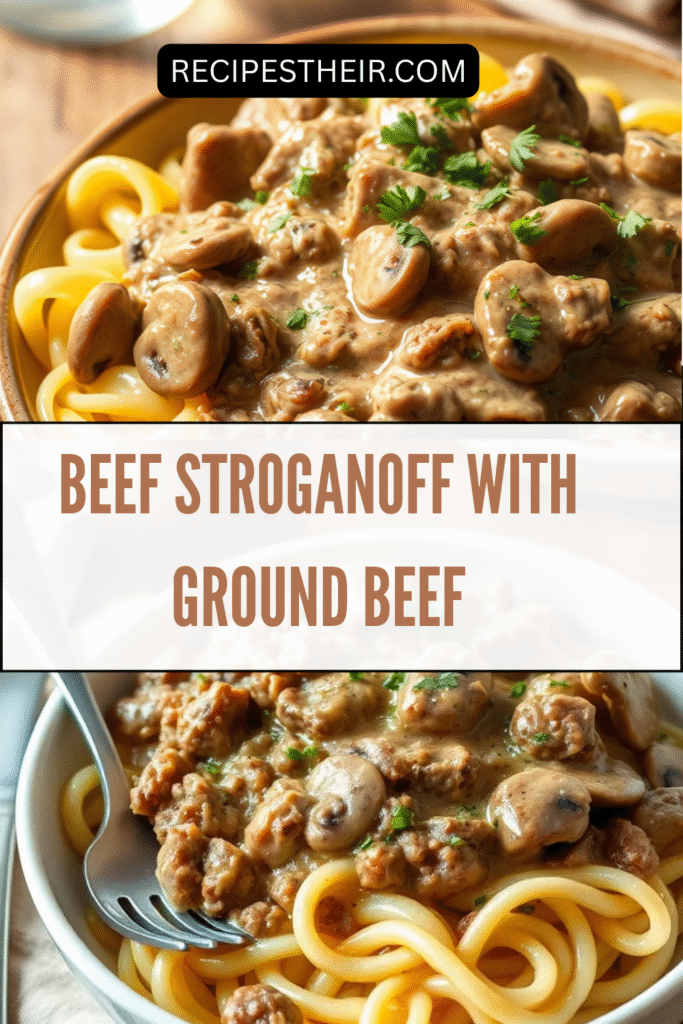 Beef Stroganoff with Ground Beef