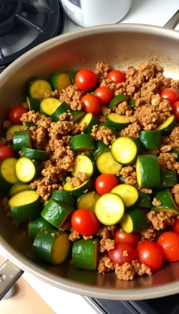 Beef and Zucchini Skillet