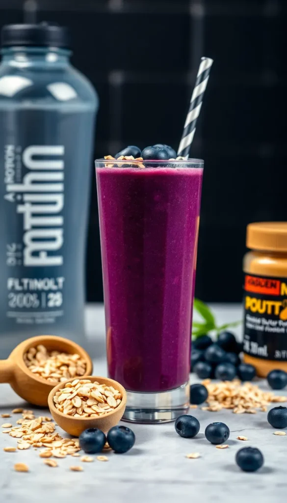 Blueberry Almond Protein Smoothie