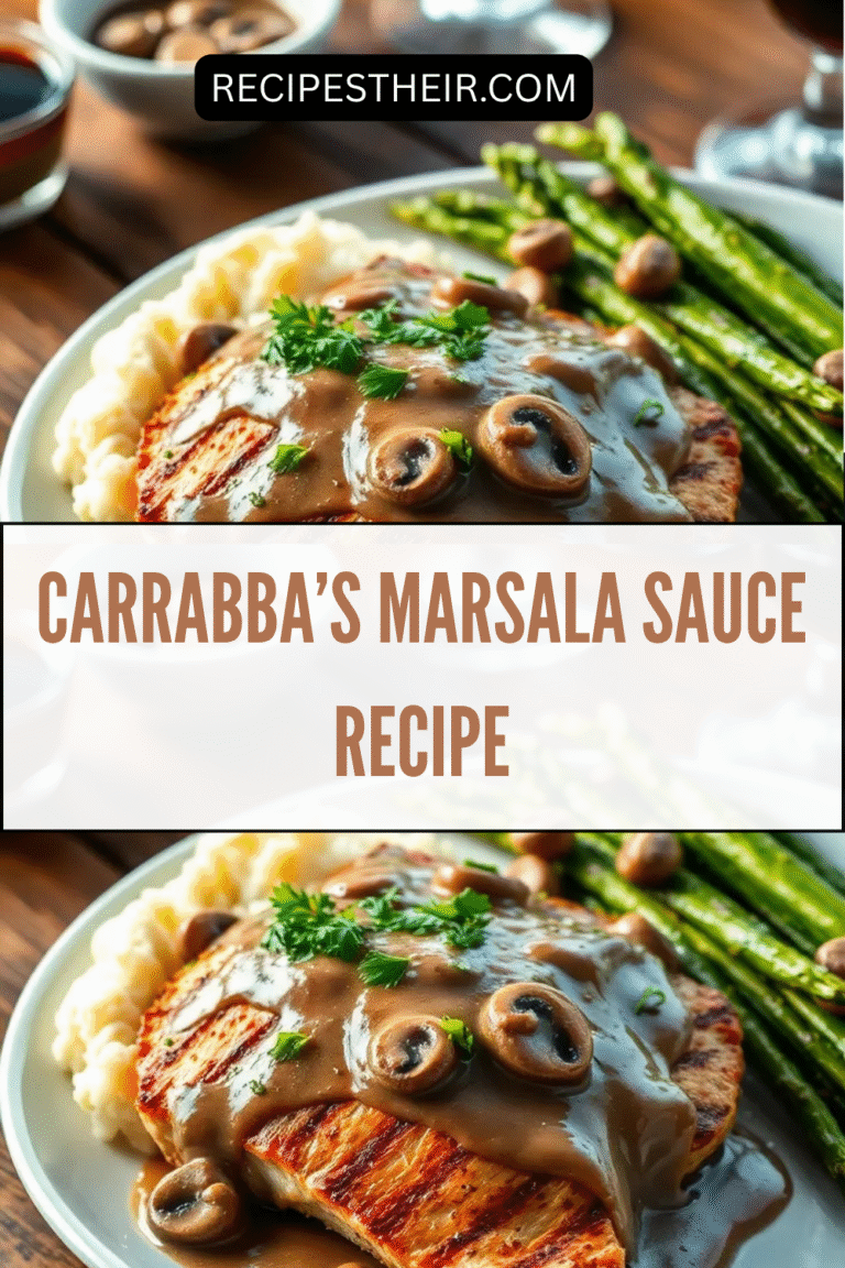 Carrabba’s Marsala Sauce Recipe: Recreate the Signature Sauce at Home ...