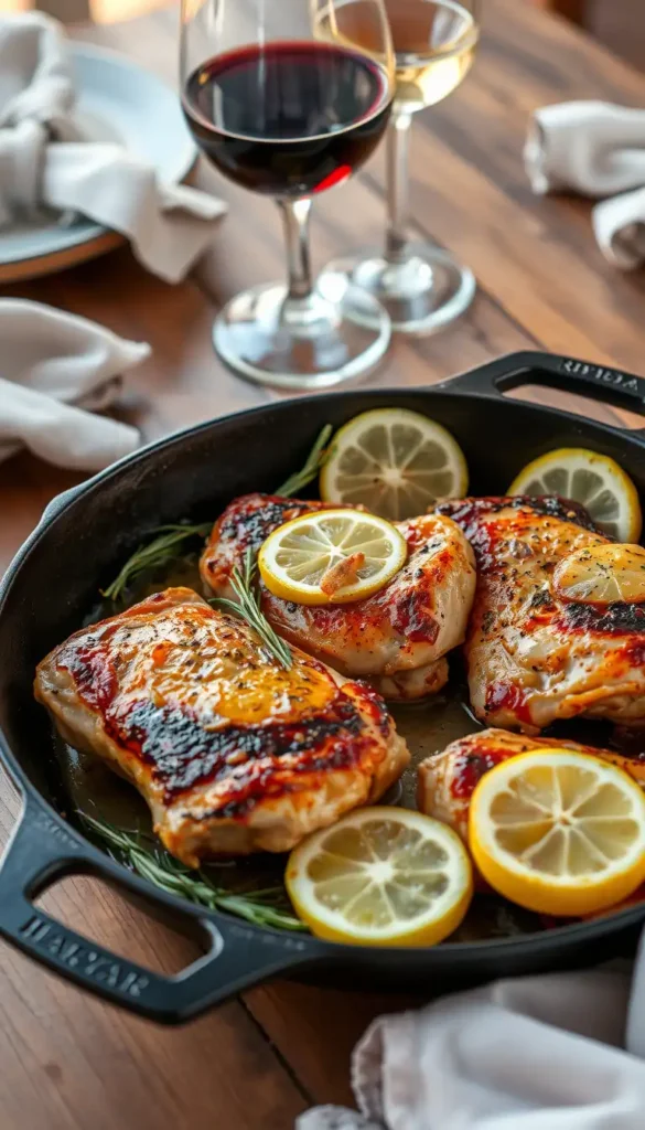 Cast Iron Skillet Chicken Thighs