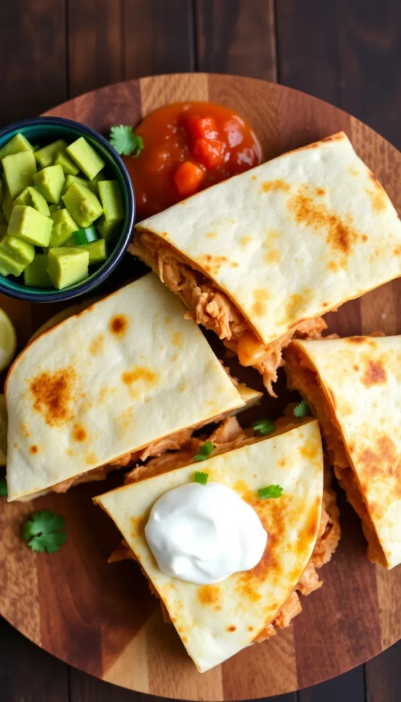 Cheesy Chicken Quesadillas