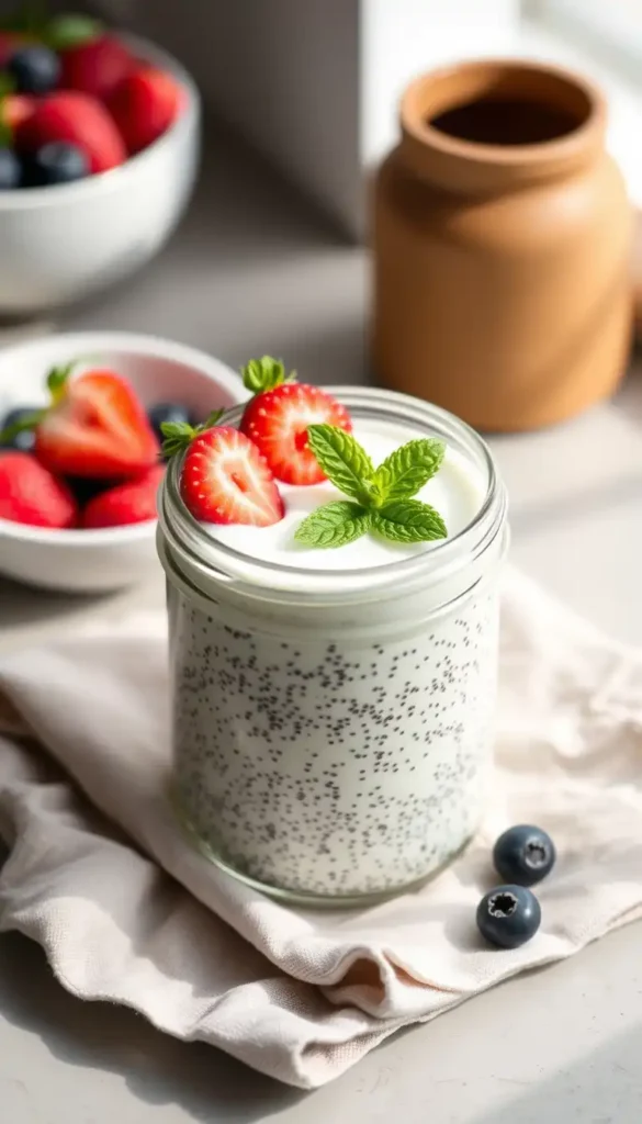 Chia Seed Pudding with Almond Milk