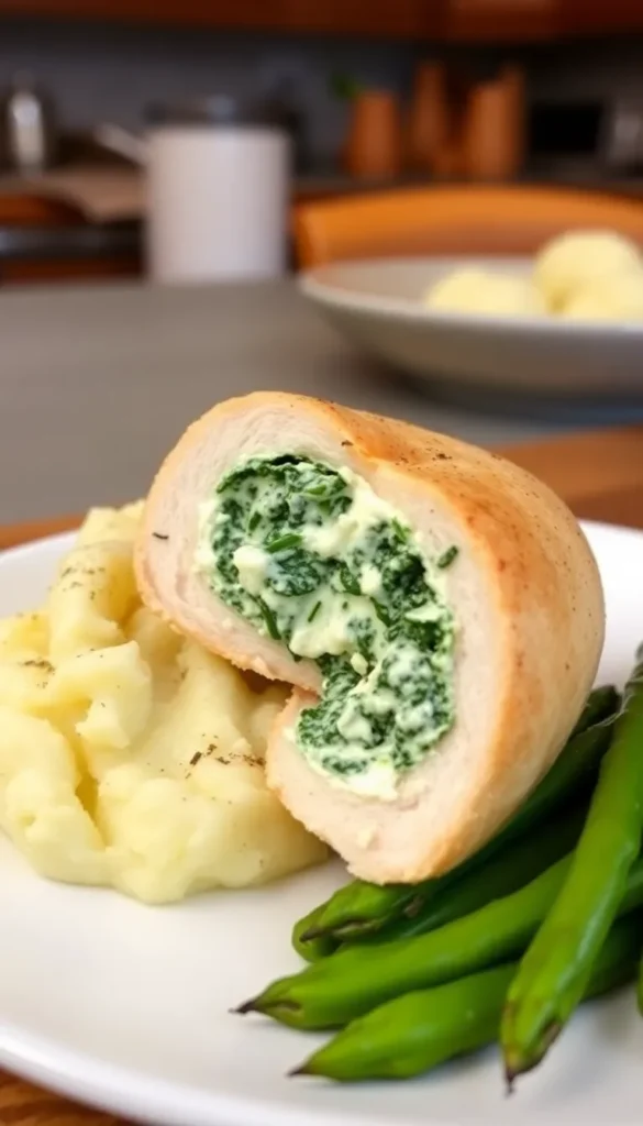 Chicken Breast Stuffed with Spinach and Feta