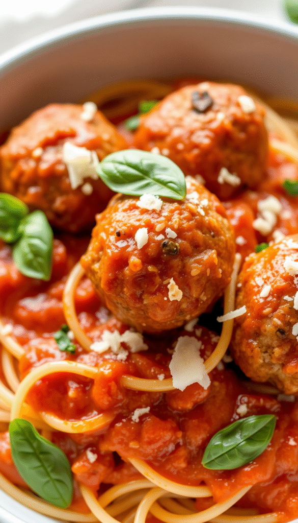 Chicken Meatballs in Marinara