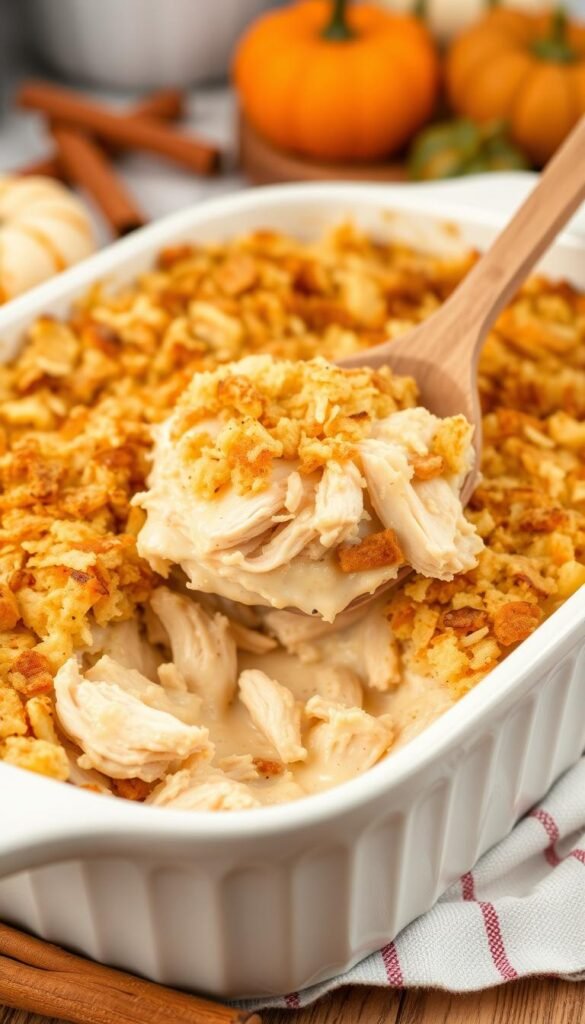 Chicken Stuffing Casserole