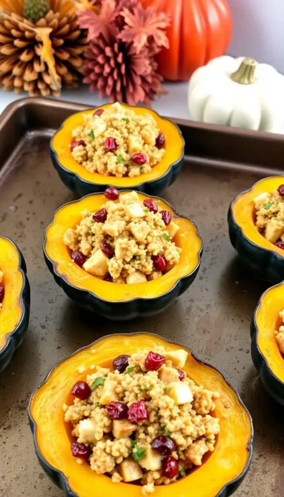 Chicken and Quinoa Stuffed Squash