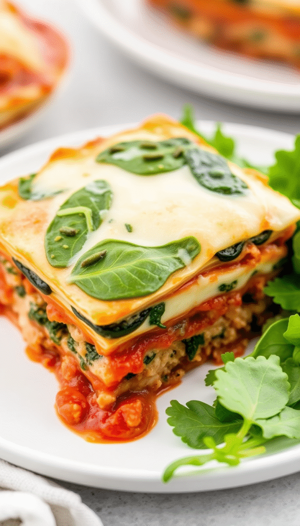 Chicken and Spinach Lasagna