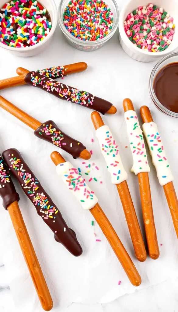 Chocolate-Covered Pretzels