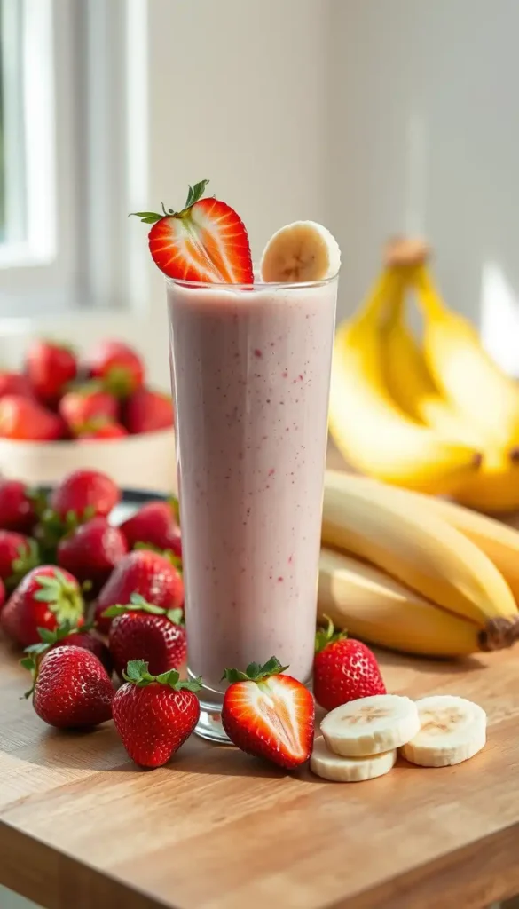 Classic Strawberry Banana Smoothie