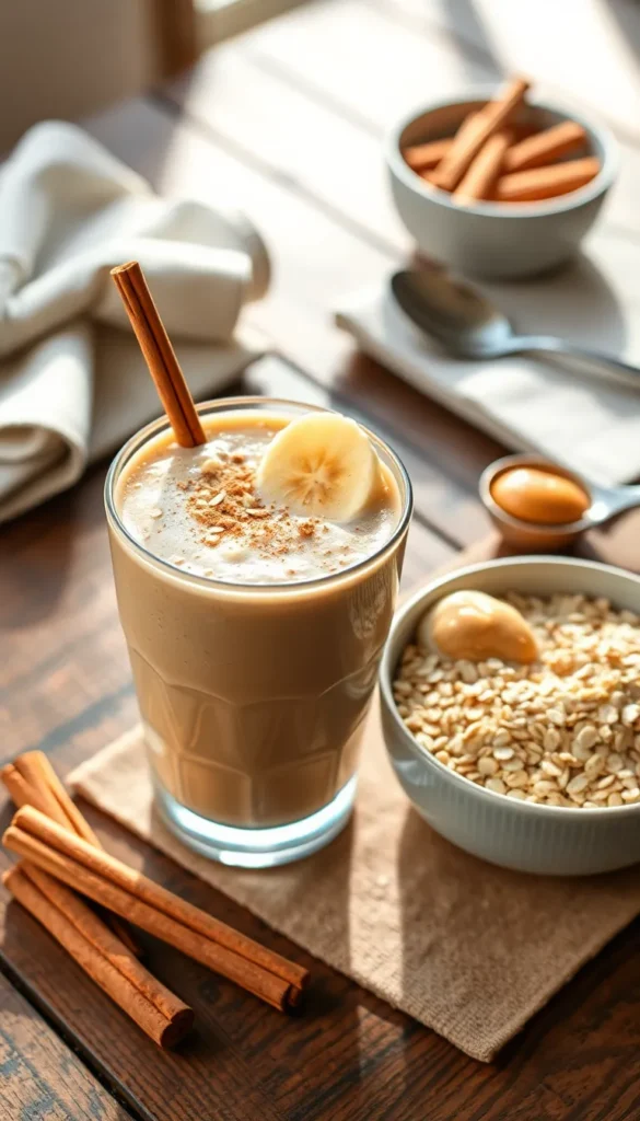 Creamy Oatmeal Breakfast Smoothie