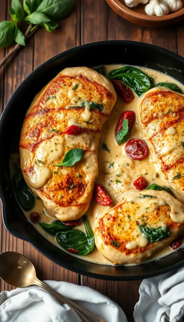 Creamy Tuscan Chicken Tenderloins
