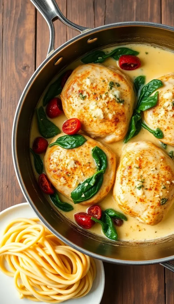 Creamy Tuscan Chicken Thighs