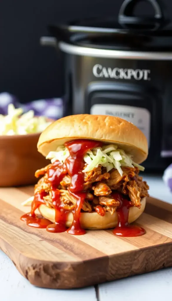 Crockpot BBQ Pulled Chicken