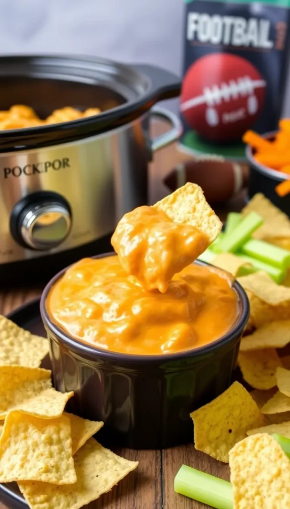 Crockpot Buffalo Chicken Dip