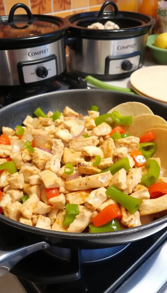Crockpot Chicken Fajitas