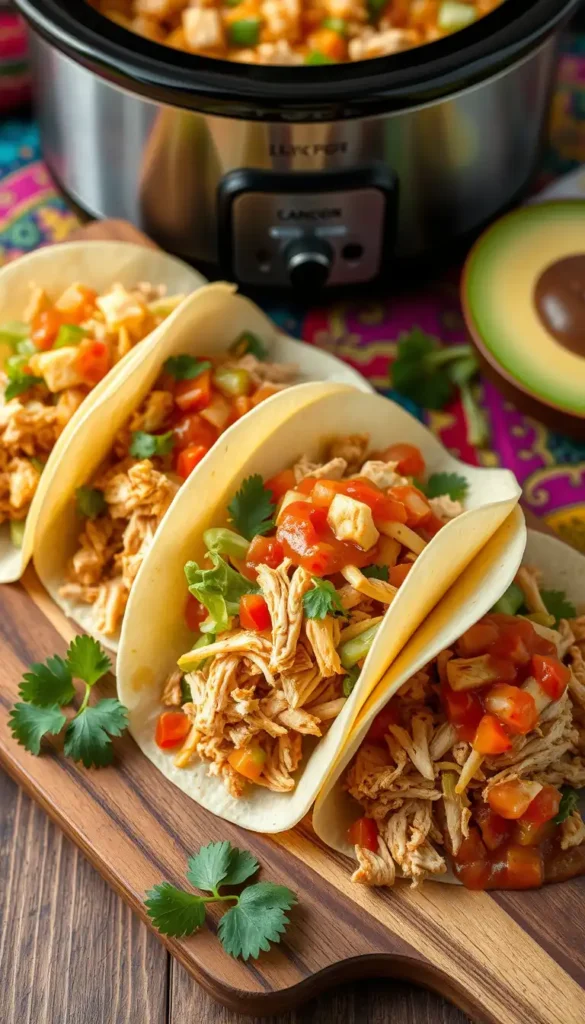 Crockpot Chicken Tacos