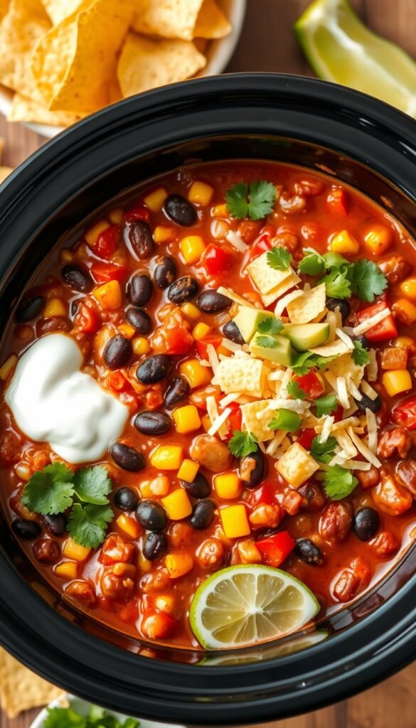 Crockpot Vegetarian Chili